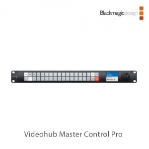 :::하이픽셀:::,Videohub Master Control Pro,세련된 금속 재질 디자인에 새로운 RGB 버튼까지 탑재한 차세대 Videohub 라우터용 하드웨어 컨트롤 패널.,Blackmagic Design,블랙매직디자인 > 라우팅 및 분배 > Smart Videohub