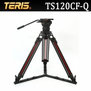 :::하이픽셀:::,TERIS 테리스 TS120CF-Q,카본유압식 방송장비 삼각대/15kg지지,,테리스 > 삼각대