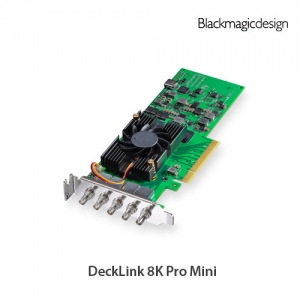 :::하이픽셀:::,DeckLink 8K Pro Mini,첨단 장편 영화 제작을 위한 로우 프로파일 8K PCIe 캡처/재생 카드로, 쿼드 링크 12G-SDI 연결 단자를 탑재했으며 모든 SD, HD, UHD, 4K, 8K 표준을 지원합니다.,Blackmagic Design,블랙매직디자인 > 캡쳐 및 재생 > 덱링크