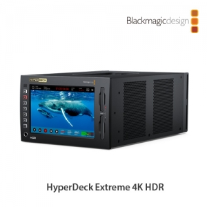 :::하이픽셀:::,HyperDeck Extreme 4K HDR,H.265 및 ProRes 파일을 최대 2160p60의 SD/HD/UHD 표준으로 녹화 및 재생하는 초강력 UHD 터치스크린을 탑재한 HyperDeck. 스코프 및 업그레이드 가능한 캐시, SDI/HDMI/아날로그 비디오 포함,Blackmagic Design,블랙매직디자인 > 레코더 > 디스크 리코더