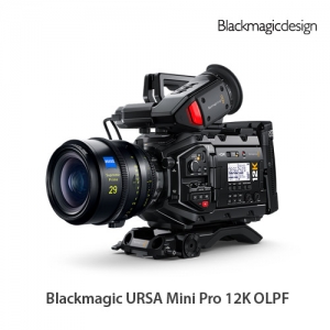 :::하이픽셀:::,[오더베이스] Blackmagic URSA Mini Pro 12K OLPF,URSA Mini Pro 12K OLPF는 우수한 영상 디테일 처리 기능을 탑재해 첨단 장편 영화 제작에 적합하며, 12K 슈퍼 35mm 80MP 센서 및 넓은 다이나믹 레인지, 5세대 컬러 사이언스, 혁신적인 RGBW 색상, 센서에 내장된 스케일링 기능을 지원합니다.,Blackmagic Design,블랙매직디자인 > 카메라 > 디지털 필름 카메라 > 카메라